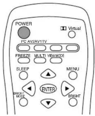 POWER PC AV2AV1TV FREEZE MULTI VIEWNODE SLEEP MENU ENTER BRIGHT MODE BRIGHT
