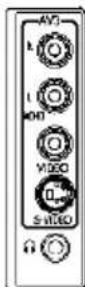 AKAI CTB214NTF - Via RCA lead and S-Video socket - 3