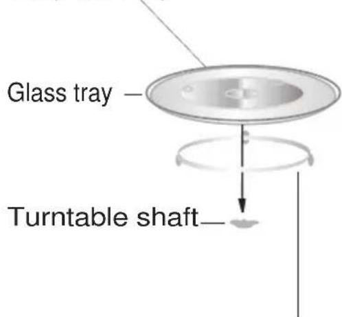 Glass tray Turntable shaft