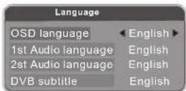 DENVER TFD-1906DVBT - OSD Language/Audio Language/Teletext language - 2