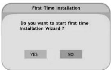 First Time Installation Do you want to start first time Installation Wizard ? YES NO