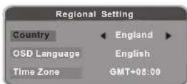 DENVER TFD-1906DVBT - Regional Settings - 2