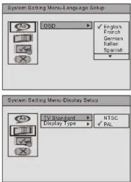 DENVER TFD-1506DVBT - System Setting - 1
