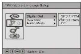 DENVER TFD-1506DVBT - Audio Setup. - 1