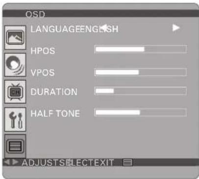 DENVER TFD-1506DVBT - MENU SCREENS - 2