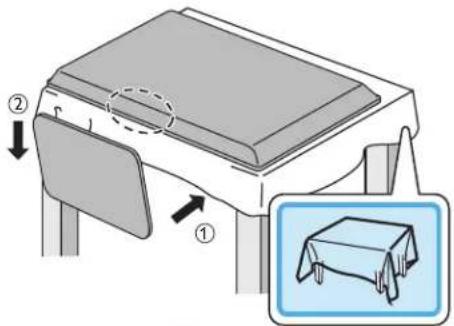 MAGNAVOX 22ME402V - Attaching the base - 1