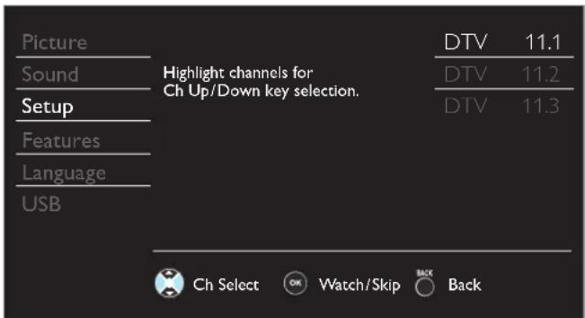 MAGNAVOX 22ME402V - Channel list - 1