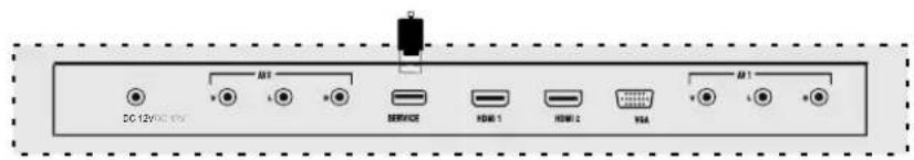 DC 12V/DC 4.0V AVB RSW8R3R HDMI 1 HDMI 2 VGA AVI