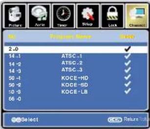 JENSEN JE2412LED - Customizing the CHANNEL Settings - 2