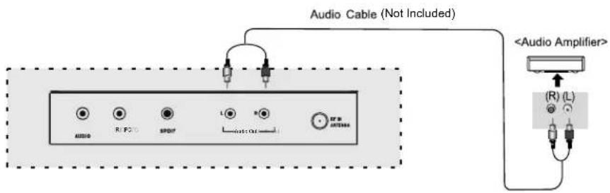 Audio Cable (Not Included) Audio R: FC SPDT L: R: OUT: Out (R) (L)