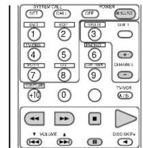 DENON AVR-981 - Video deck (VCR) system buttons - 1