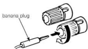 DENON AVR-981 - Connecting banana plugs - 1