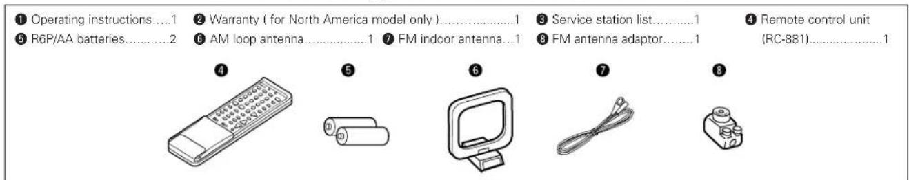 DENON AVR-981 - ACCESSORIES - 1
