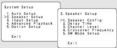 DENON AVR-786S - Setting the Speaker Config. - 1