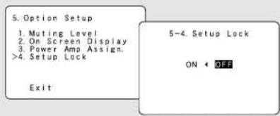 DENON AVR-786S - Setting the Setup Lock - 1