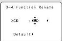 DENON AVR-786S - Setting the Function Rename - 2