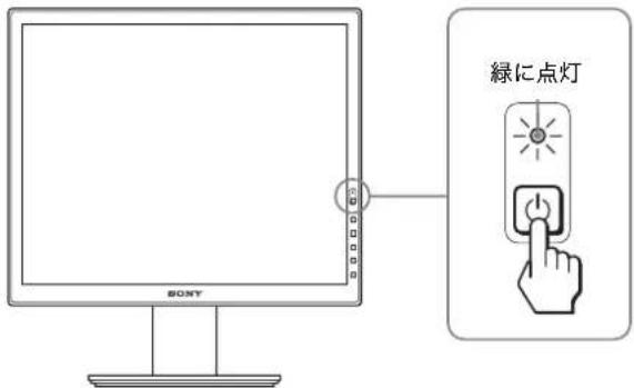 緑に点灯 SONY