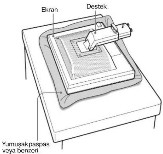 Ekran Destek Yumuşak paspasta veya benzeri