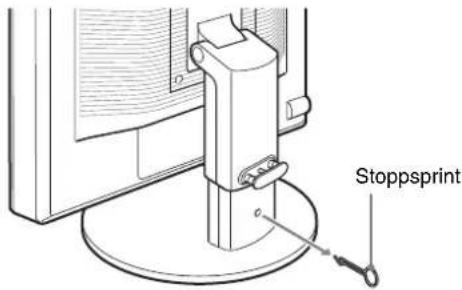SONY SDM-S75D - Plocka ut skärmen ur lådan och placera sedan den liggande skärmens kant utmed bordets kant. - 3