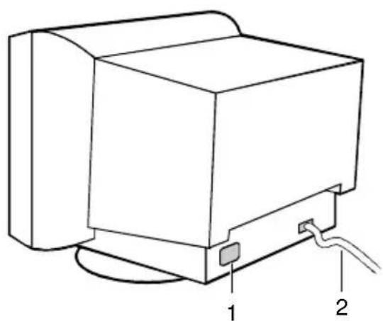 FUJITSU 19P2 - Connecting the monitor - 2