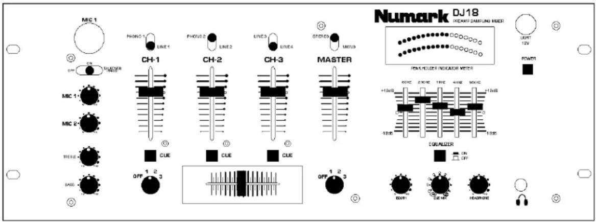 NUMARK DJ18 - OWNER'S MANUAL - 1