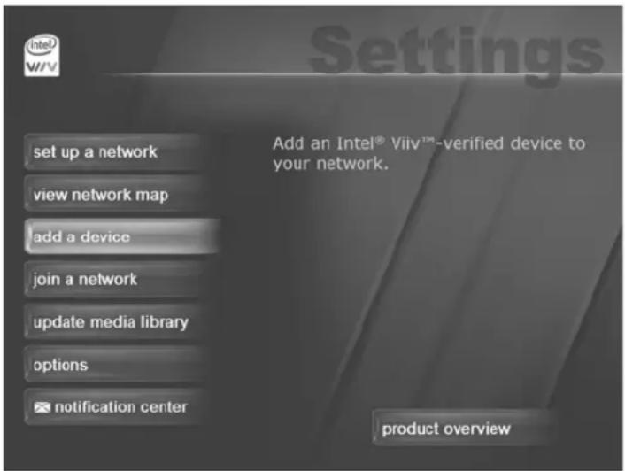 NETGEAR EVA700 - Set up your device on the network with Intel® Viiv™ Settings - 2