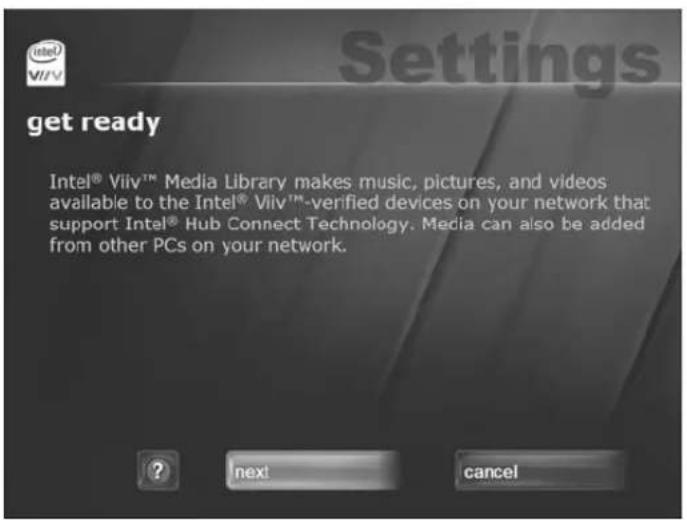 NETGEAR EVA700 - Setting up the Intel® Viiv™ Media Library - 1