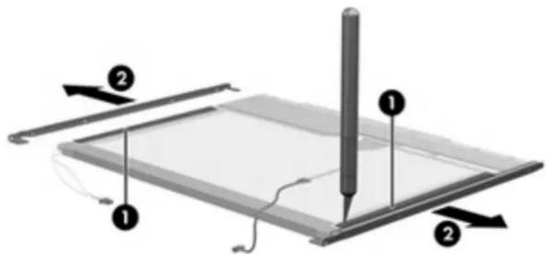 Diagram of a device with labeled parts and directional arrows indicating motion or assembly