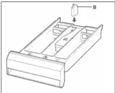 Technical line drawing of a mechanical component with labeled parts (no text or symbols)