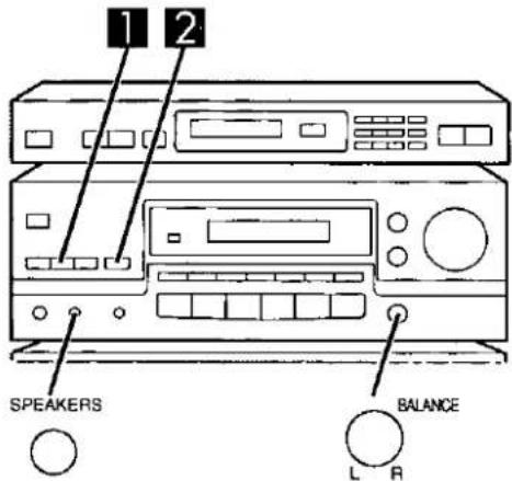 1 2 SPEAKERS BALANCE L R