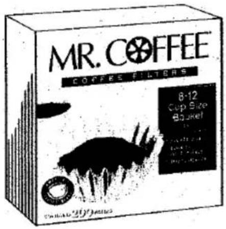 MR. COFFEE COFFEE FILTERS 8-12 Cup Size Bucket CHINA 217 Presses