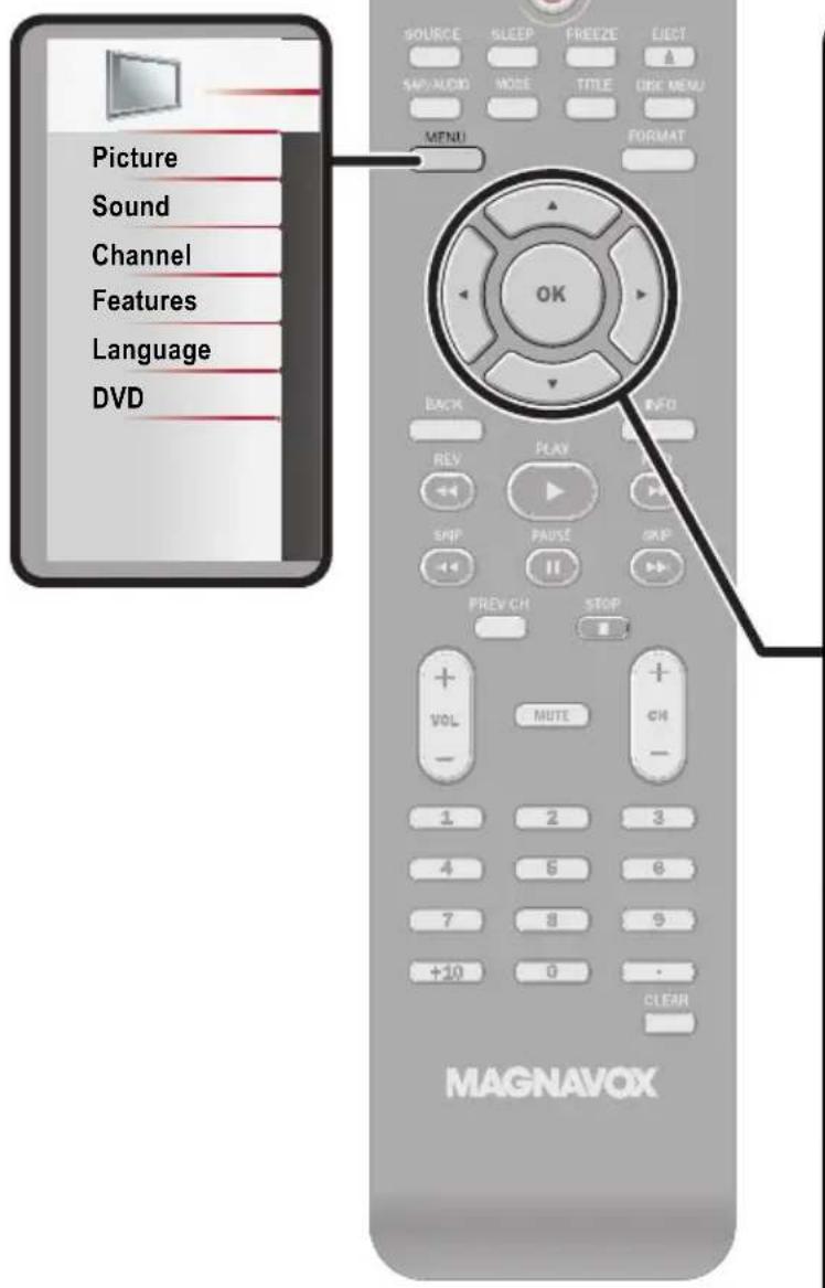 MAGNAVOX 32MD311B - USING FUNCTIONS - 1