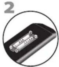 MAGNAVOX 32MD311B - Installing the Batteries - 2