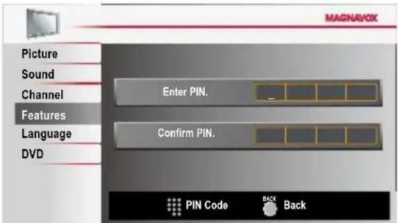 MAGNAVOX 32MD311B - Change PIN - 1