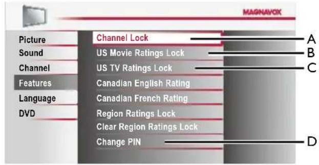 MAGNAVOX 32MD311B - Child Lock - 3
