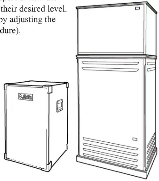 their desired level. by adjusting the dure).