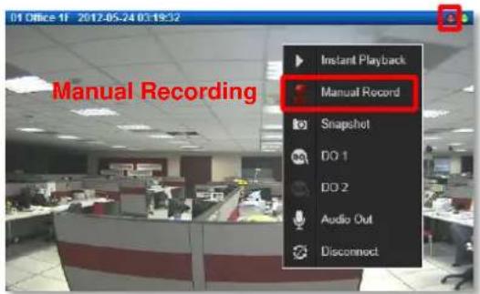 01 Office 17 2012-05-24 03:19:32 Manual Recording Instant Playback Manual Record Snapshot DO 1 DO 2 Audio Out Disconnect