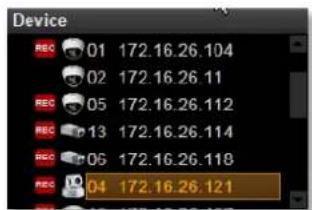 Device REC 01 172.16.26.104 REC 02 172.16.26.11 REC 05 172.16.26.112 REC 13 172.16.26.114 REC 06 172.16.26.118 REC 04 172.16.26.121