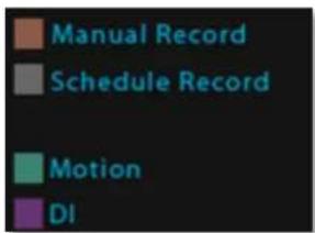 Manual Record Schedule Record Motion DI