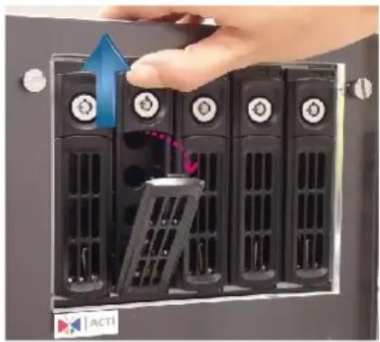ACTi GNR-3000 - Step 1: Remove the Tray - 1