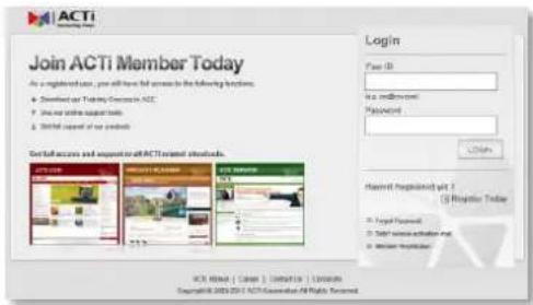 Join ACTi Member Today As a registered user, you will have full access to the following functions: • Downloaded or Download Access to ACC • Use your own support tools • HTML content of our products Get all access and access to ACTi member today. Login Pass ID: View www.acti.com Access HKEYING ITEMS: 12 © Register Today • Topal Software • Data collection/trail • Software Applications