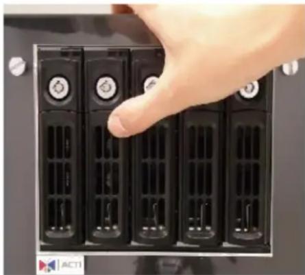 ACTi GNR-3000 - Step 3: Install the Tray - 2