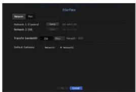Interface Network Pair Network 1 (Control) Control 201.04.5.291 Network 2 (LM) Control 201.04.5.291 Transfer bandwidth 206 MHz Sample = 153 Default Category Network: R Network OK Cancel
