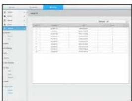 Screenshot of a software interface showing a data table with columns and values, likely from an older file or configuration tool.