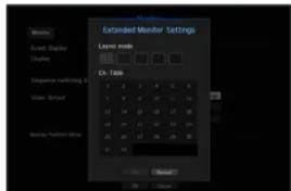 Standard Monitor Settings Event Display Layer mode Exposure matching to 1 2 3 4 5 6 Water Tap/Off 12 13 14 15 16 17 18 19 20 21 22 23 Baseline Position Setup 25 26 27 28 29 30 US Table Reset OK Cancel