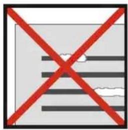 Prohibition sign with red X and diagonal lines, indicating no movement or restriction