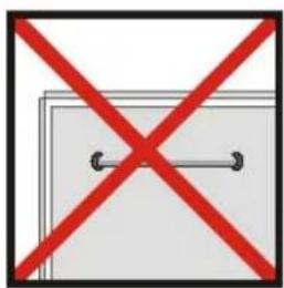 Prohibition sign with red X and black diagonal lines, indicating no text or symbols beyond the prohibition symbol.