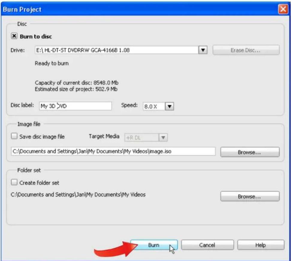 Roxio Creating 3D Optical Discs in MyDVD - Getting Started: - 11
