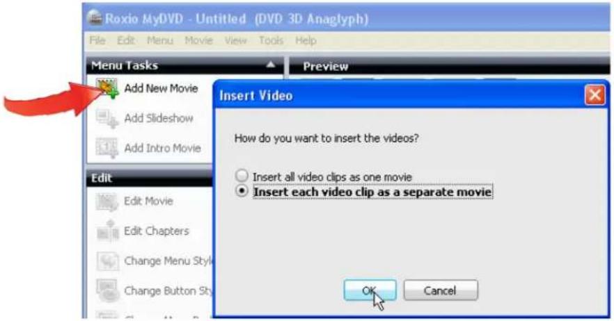 Roxio Creating 3D Optical Discs in MyDVD - Getting Started: - 3