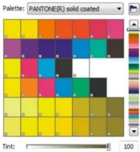 COREL Designer X7 - Palette libraries and custom color palettes - 1